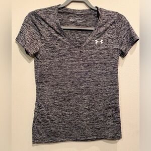 Under Armour Gray V-Neck Short Sleeve Tee